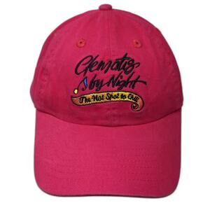 AMC Baseball Cap Pink One Size Gernatis By Night Embroidered Slideback Hat